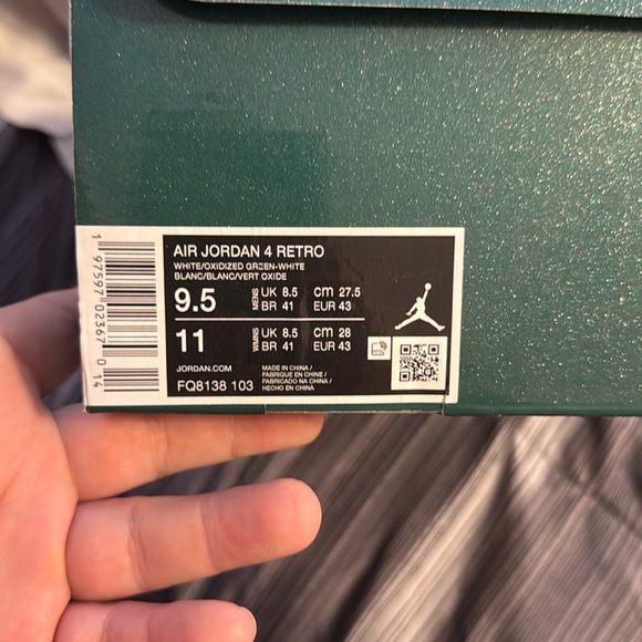 Jordan 4 Retro
Size 9.5
Oxidized Green
Brand New - Picture 1 of 6